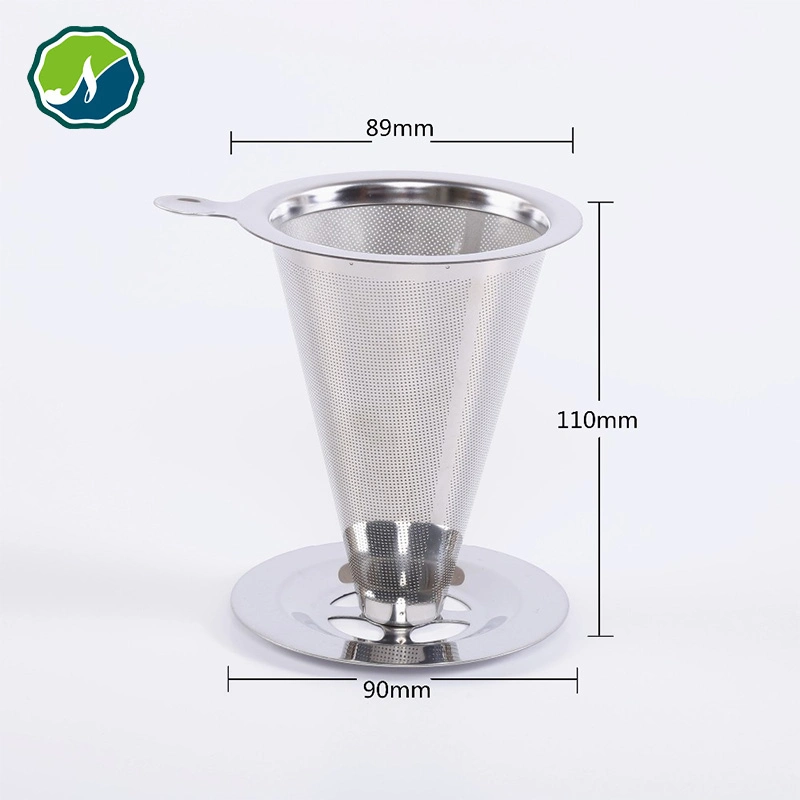 Stainless Steel Metal Wire Mesh Pour Over Reusable Coffee Filter