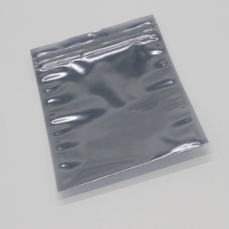 Silver Gray 122*150*0.15 mm Semitransparent ESD Shielding Bag