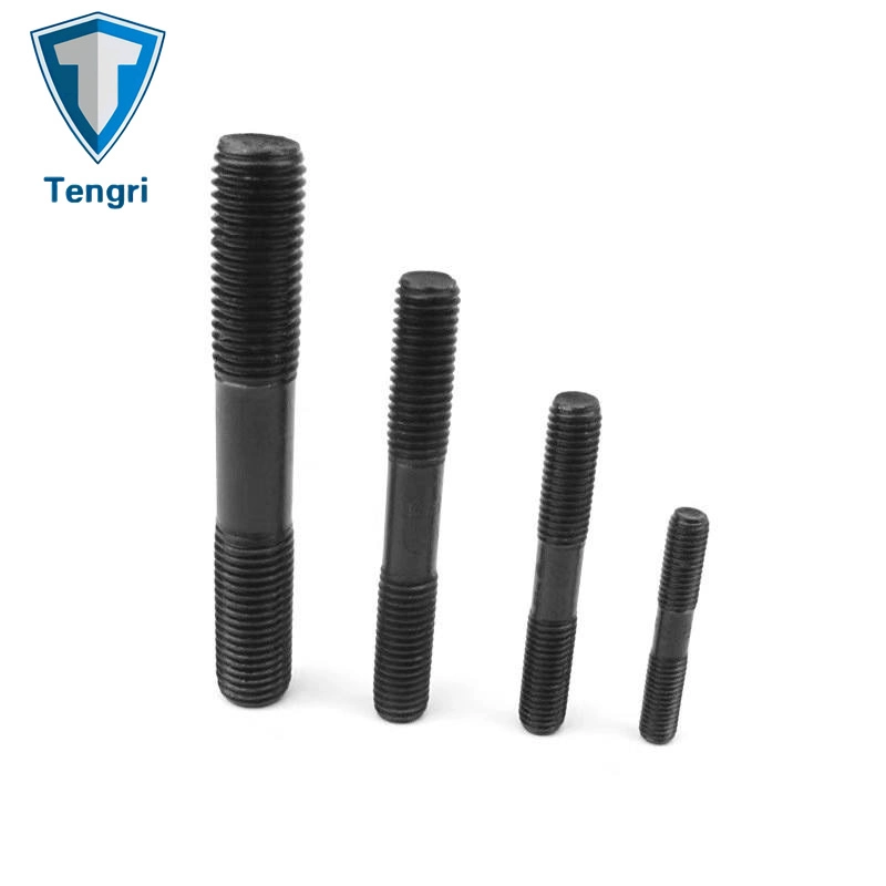 DIN2509 Carbon Steel Black Oxide Double End Threaded Studs Half Thread Stud