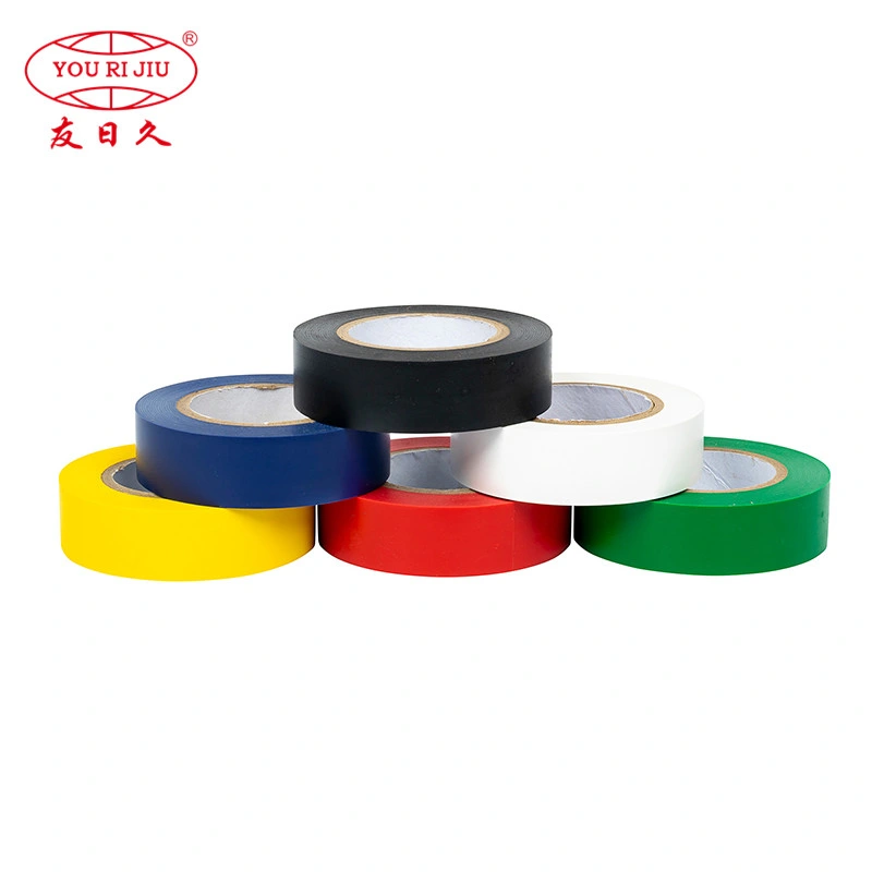 Votreijiu Colorful Roll Isolation Nfr Scrap de PVC Électrique Haute Température Étanche en Vrac Vinyle Ruban Électrique Robuste pour l'Intérieur Extérieur Enveloppement du Fil