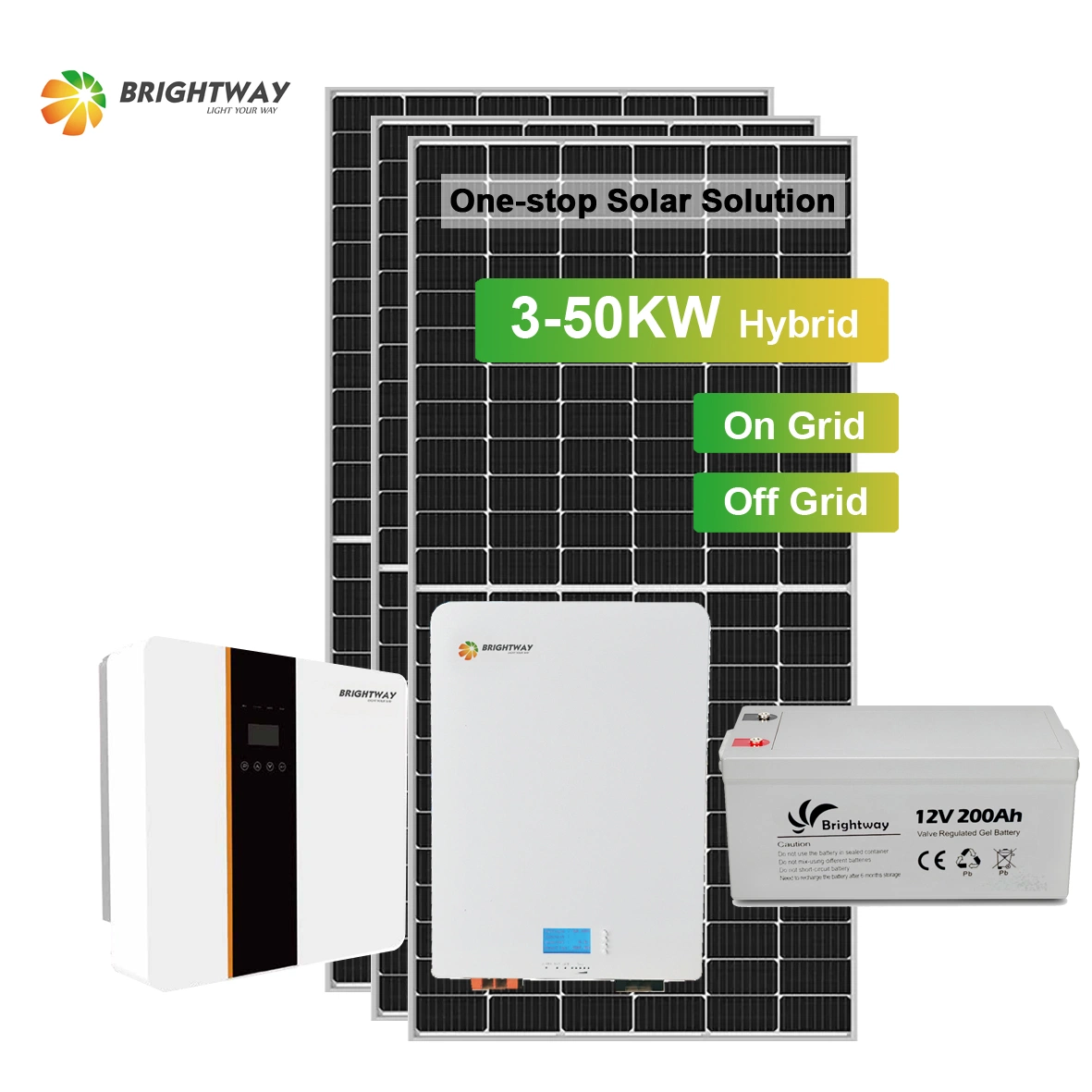 Brightway komplett off Grid Solar System 30kw PV 20kw 40kw 50kW 30kw Off Grid Power Kit Solar