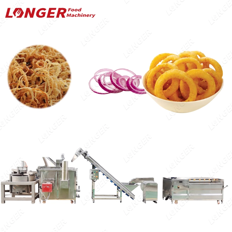 Stainless Steel Industrial Sweet Potato Cassava Chips Onion Frying Machine Onion Rings Frying Machine