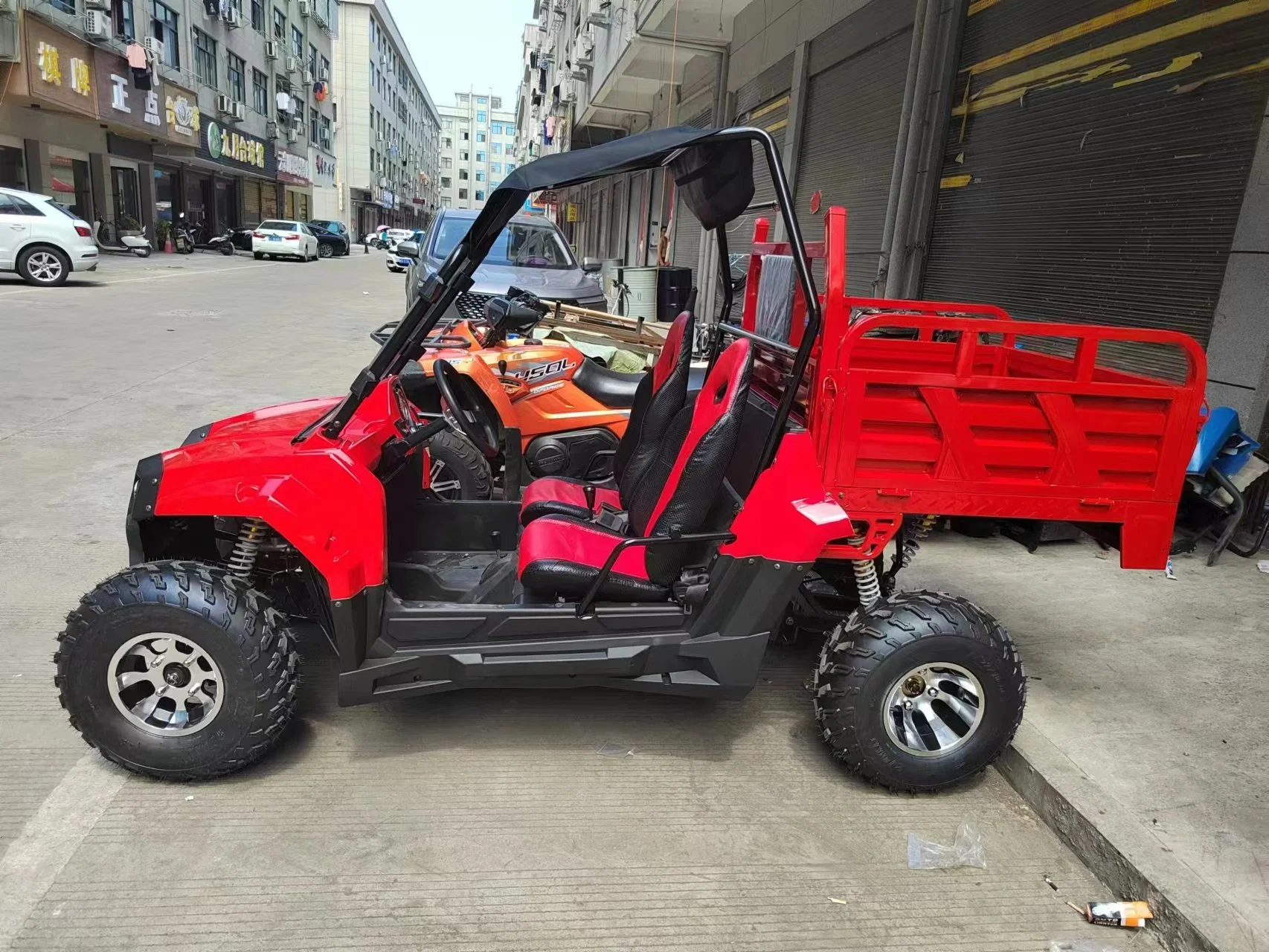 Elektro-Farmer Auto mit Cargo Box Trailer 2000W 3000W Farm UTV