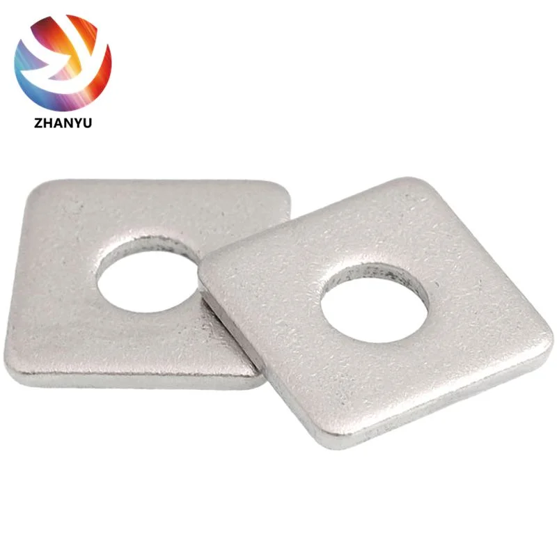 Galvanized Square Gasket Stainless Steel Bearing Plate Gasket Square Flat Washer