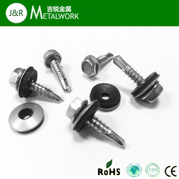 Hex Flange Head Roofing Screw with EPDM Washer