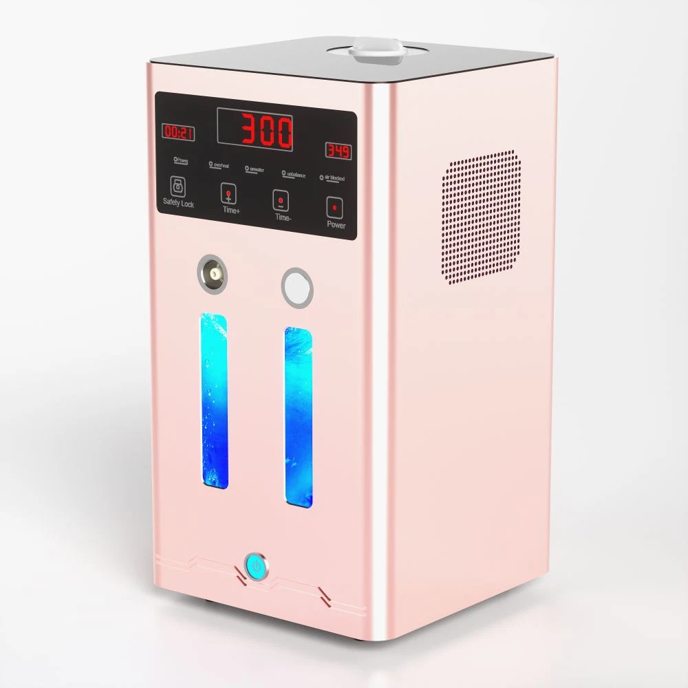 3000mL-hidrógeno Generator Health PEM Home máquina de gas marrón productora de hidrógeno Linterna HHO