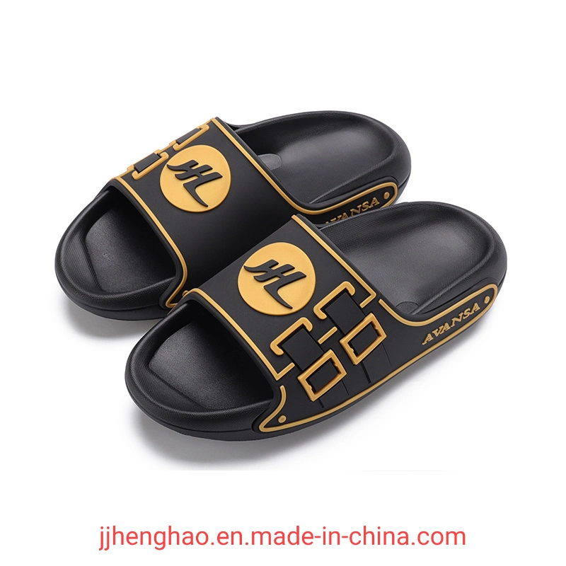 Henghao Super Soft PU Chausson personnalisé Sandale Slide Homme Chausson