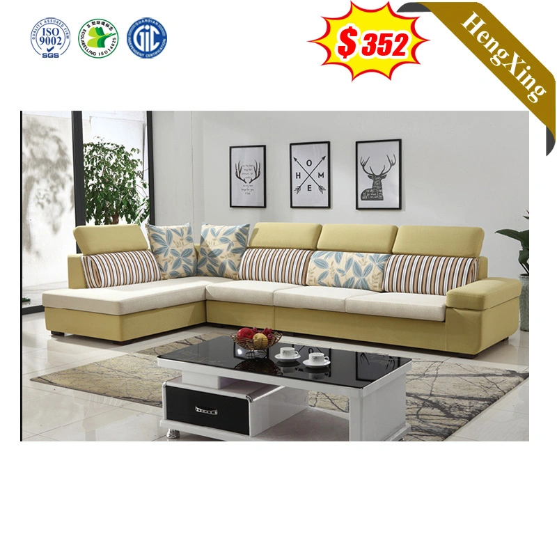 European Style Modern Furniture L Shaped Simple Design PU Leisure Living Room Sofa