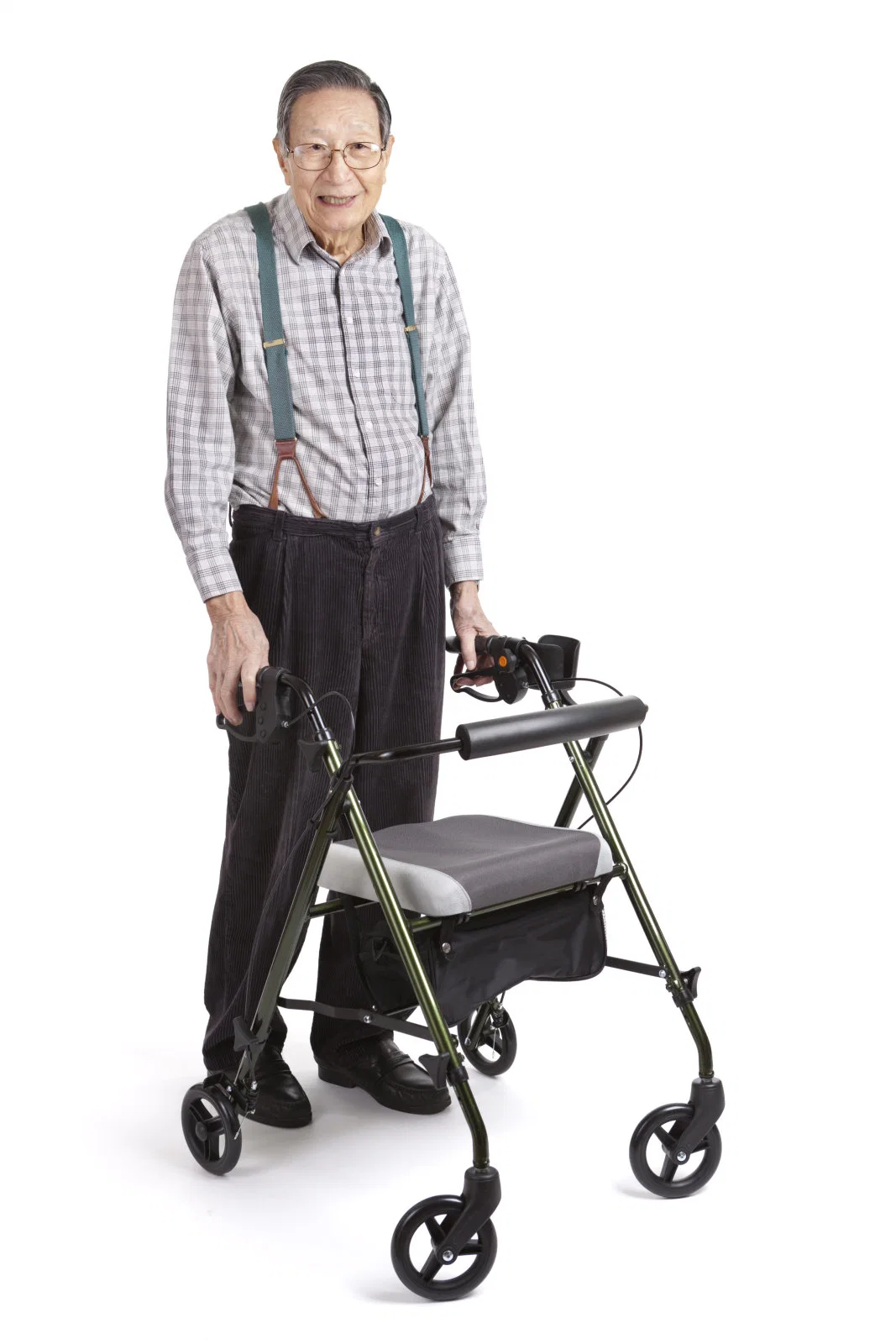 Cheap Price Outdoor Customized Brother Medical Shanghai Elderly Equipment Chair Rollator Bme881