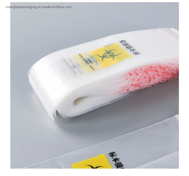 Biohazard Examination Pathologie Medizinische Proben Ziplock Beutel für Labor