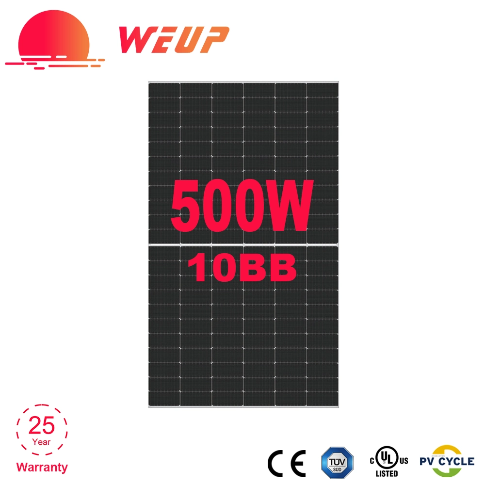 China Factory Supply Excellent Panel 490W 495W 500W 505W Watt Mono Monocrystalline PV Solar Panel