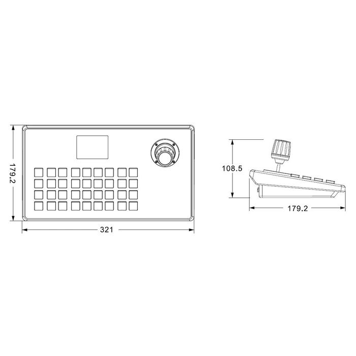 4D y de red PTZ analógicas al mismo tiempo el controlador de teclado