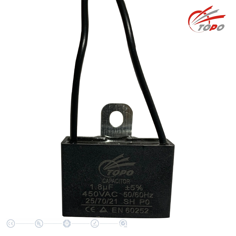 AC Motor Ceiling Fan Capacitor Price with Sh RoHS Polypropylene