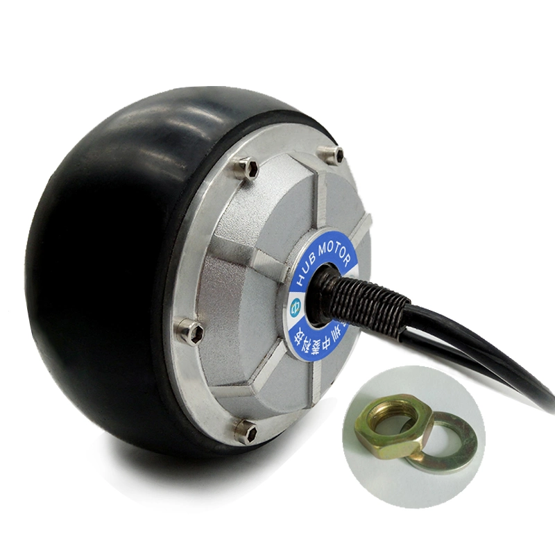 4.5inch Electric 24V 6n. M 300rpm 250W Permanent Magnet Brushless Hub Motor Wheel for Agv