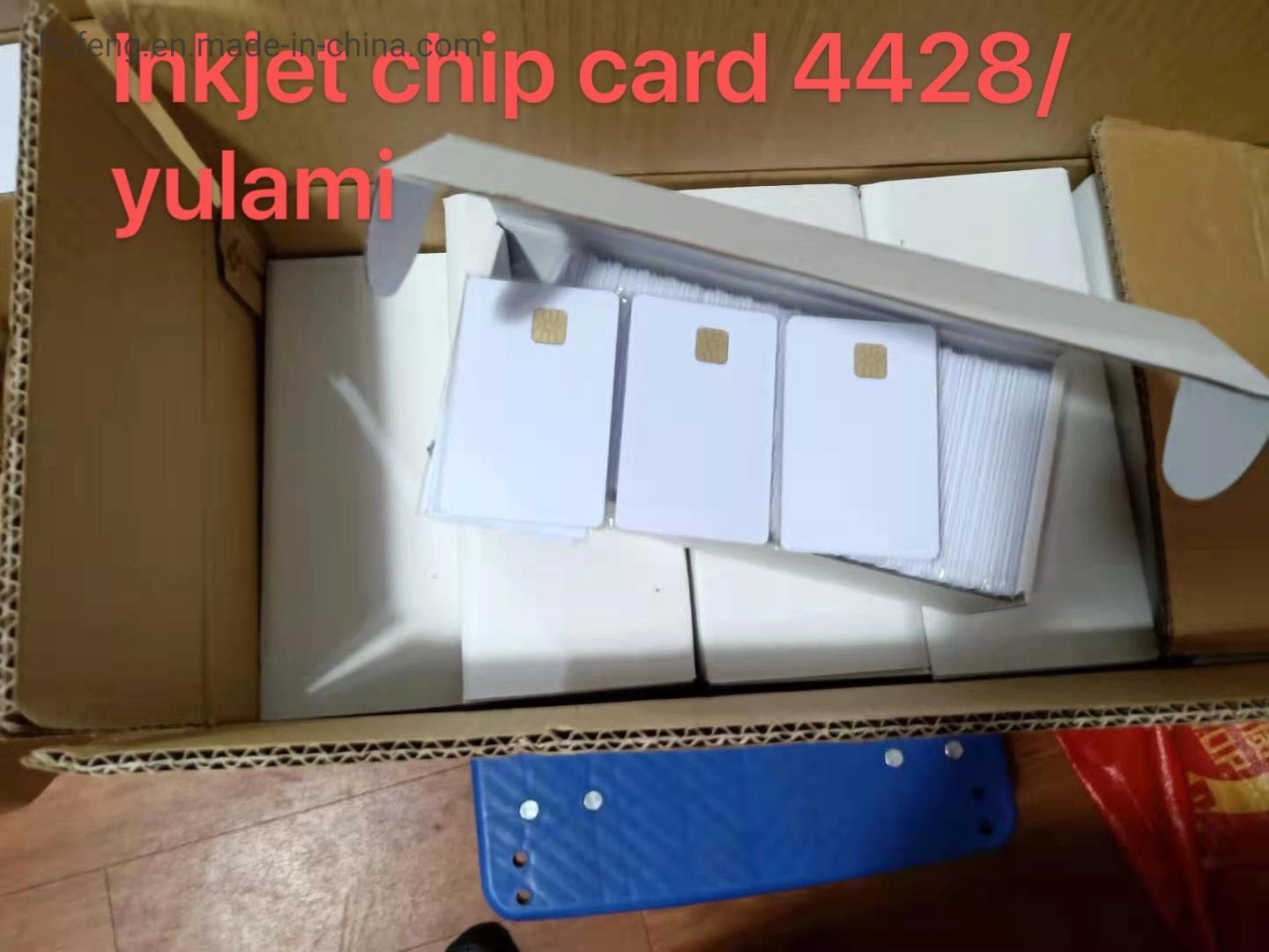 Two Double Sides Blank White Inkjet Printable Sle 4442 Sle 4428 Chip PVC ID IC Smart Card