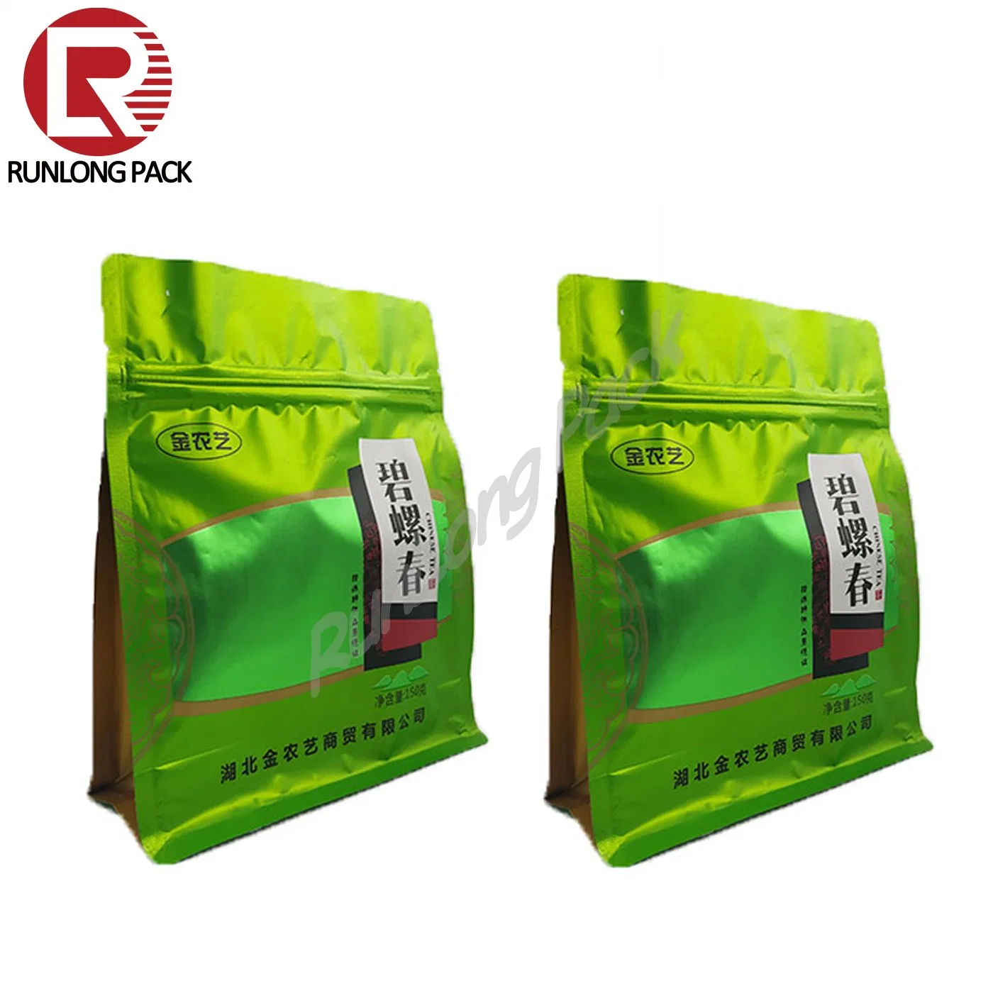 Runlong Flower Tea Root Stick Easy Tear Bag Verde Saco de chá