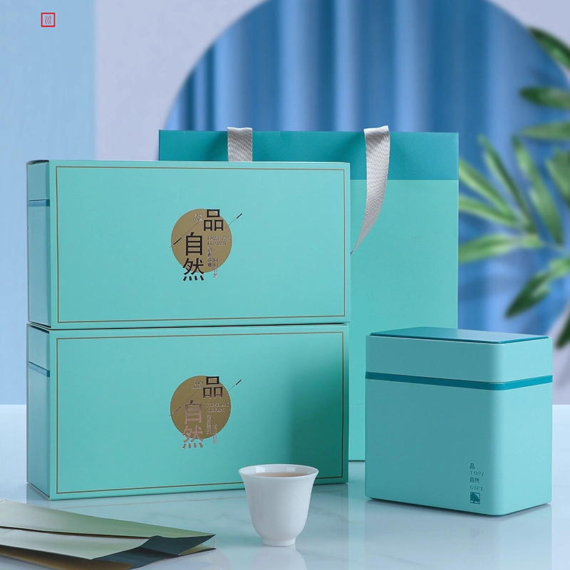 Caja de embalaje Caja de regalo Lata de gran capacidad de Té Verde Té Negro Caja vacía