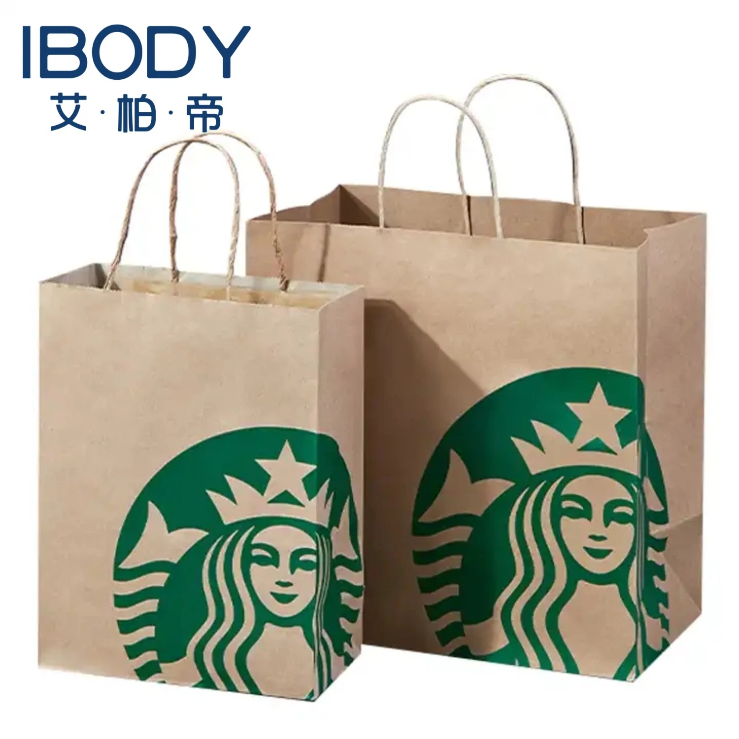 Customized Logo Printed Bolsas De Ppapel Kraft Shopping Paper Bag with Handle