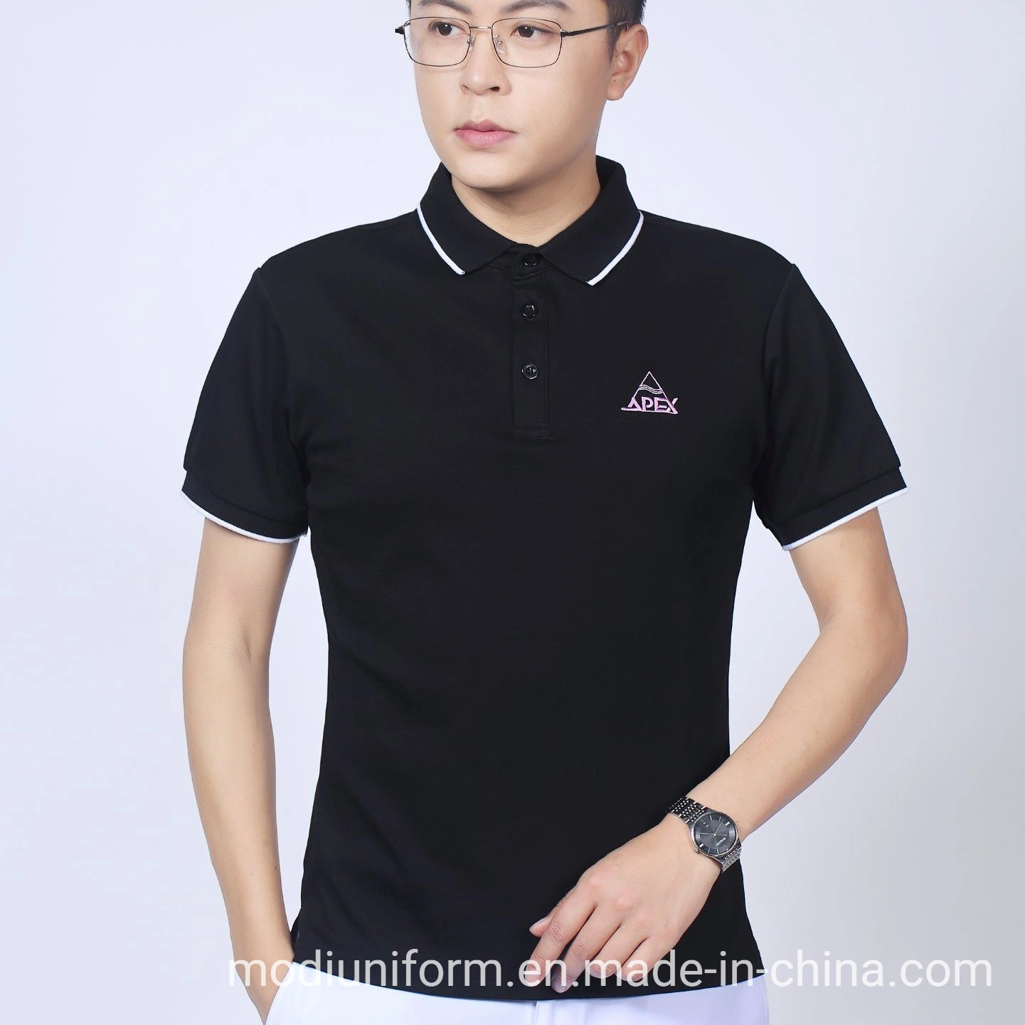 Custom Logo Embroidery 100% Cotton Polo Shirts for Unisex Slim Fit Mens Polos New Summer Fashion Brand Men Clothing