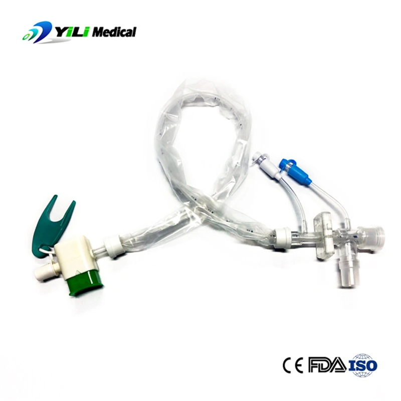 Medical 24h/72h PVC Closed Suction Catheter System Disposables Tracheal Suction Tube