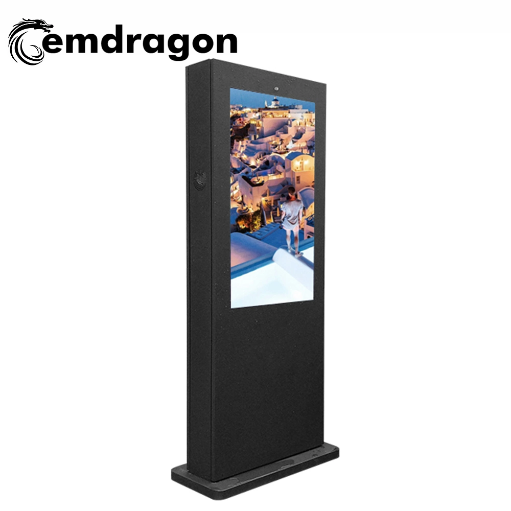 Air-Cooled Vertical Screen Floor Outdoor Advertising Machine-1 49 Inch Android LCD Digital Signage for Bus TV LED Digital Signage Stand Wireless Ad Player