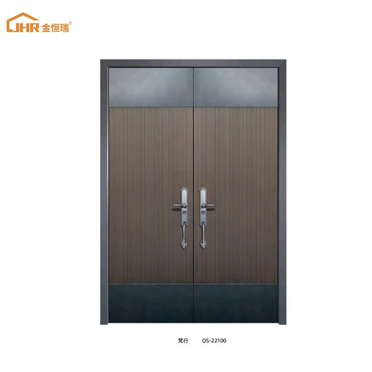 Fashion Exterior Security Front Wood Door American Style Custom Flat Interior Door