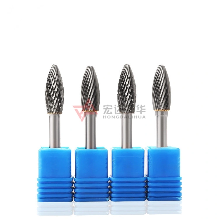 Series Sh Flame Shape Carbide Burs with Double Cutter