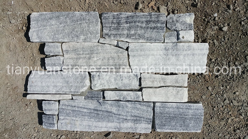 Black/Rustic Slate Natural Culture Stone Veneers External Wall Cladding Tiles