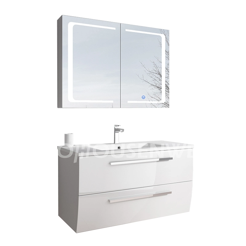 Hangzhou Modern Bathroom Cabinet Metal Handle Bathroom Accessories with Mirror Cabinet