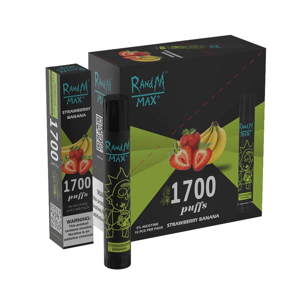 New Popular Randm Max+ 1700 Pugs Vape Disposable/Chargeable Vape Pod في الولايات المتحدة الأمريكية من مصنع فوموت فاب OEM/ODM