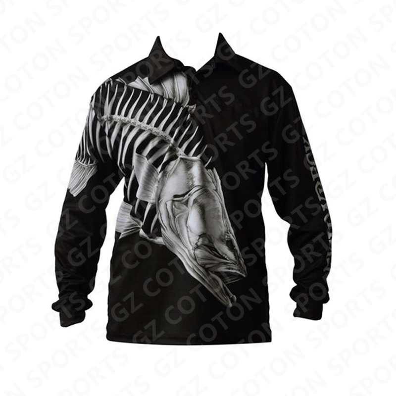 Custom Logo Sun Protection Long Sleeve Wholesale/Supplier Quick Dry Tournament Fishing Jersey