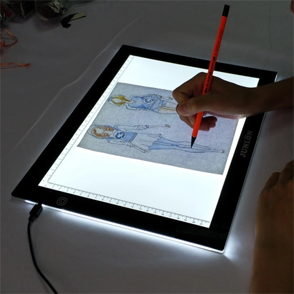 A2 Graphic Writing Tablet LED Drawing Light Board 12V Tattoo Sketch Pad Display Board Adjustable Dimming Tracing Light Box