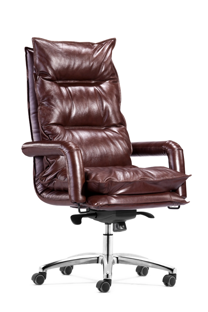 مقعد مكتب تنفيذي من الجلد ذو مفاهيم المقاعد الحقيقية ذات الخلفية العالية (HX-NH161)