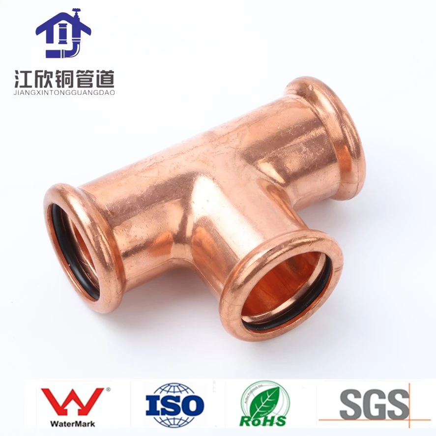 Copper Press Equal Tee Pipeline Fitting