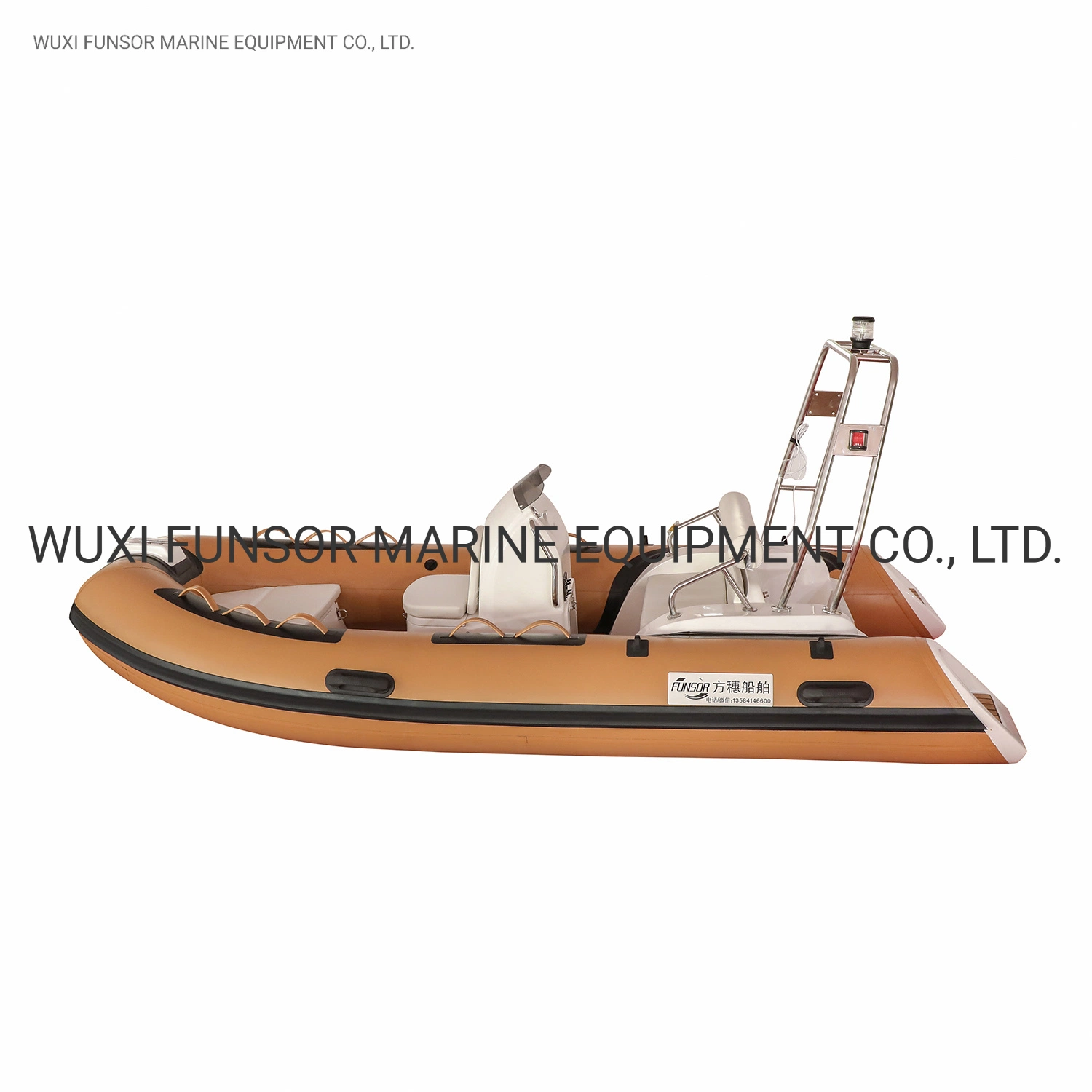 3.9m Length Rib Boat with Fiberglass Hull with CE Certificate