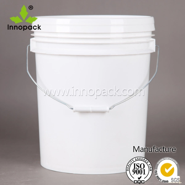 Food Grade PP Bucket with Metal Habdle, 20L Heavy Duty Bucket for Wholesale