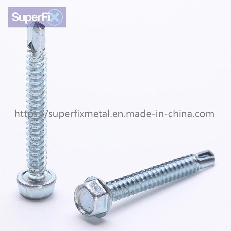 Hexagonal Drill Tail Screw DIN Standard Stainless Steel Fastener Screw Industrial Construction