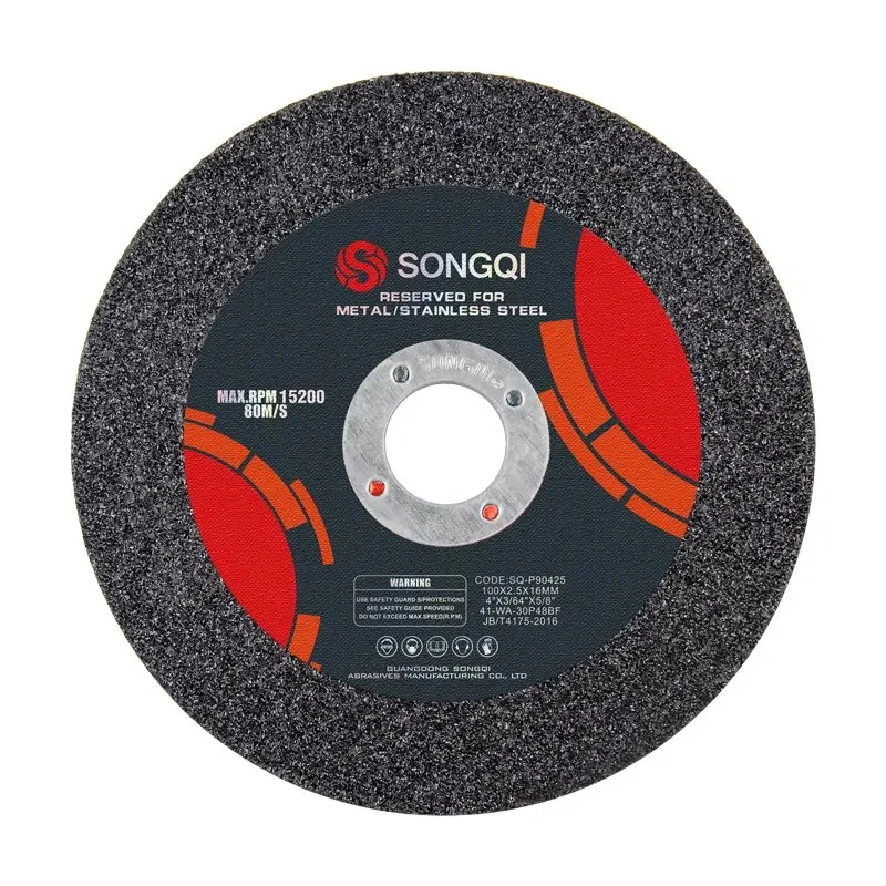 Songqi 4 Inch 100 mm Metal Grinding Aluminum Oxide Resin Abrasive