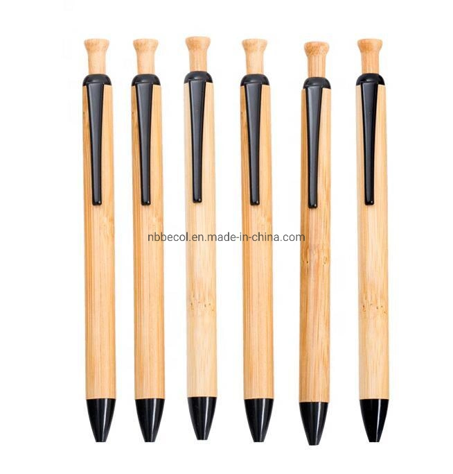 Promoção caneta de madeira Custom Classic Bola de bambu Pen