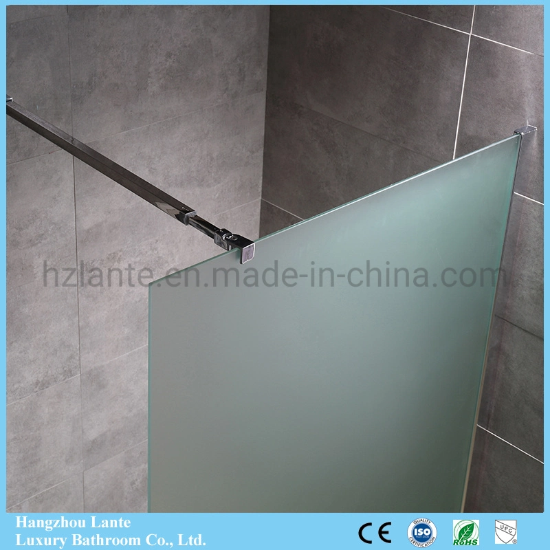 Cheap Price Aluminium Alloy Profile Frosted Glass Walk in Shower Screen (9-3490-F)