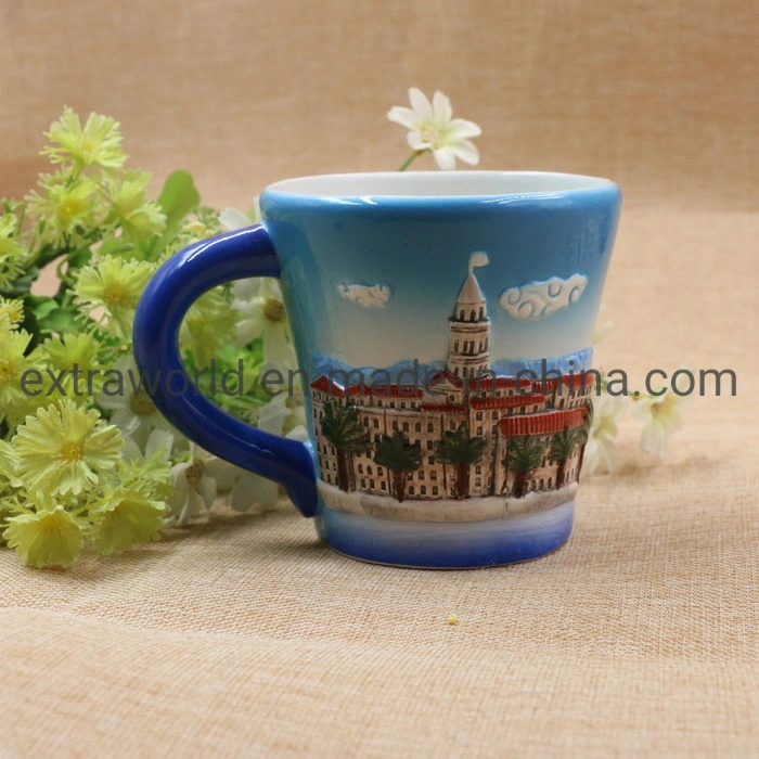 Wholesale Fashion Hand Painting Ceramic Prague Souvenir Cup