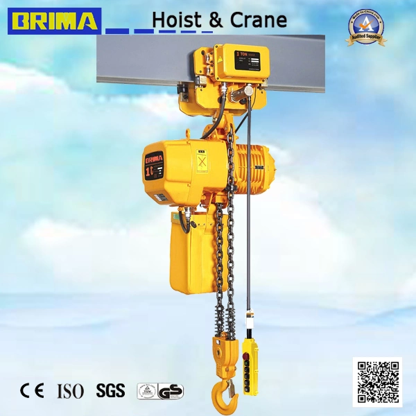 Brima 1t Double Speed Electric Chain Hoist with Electric Trolley