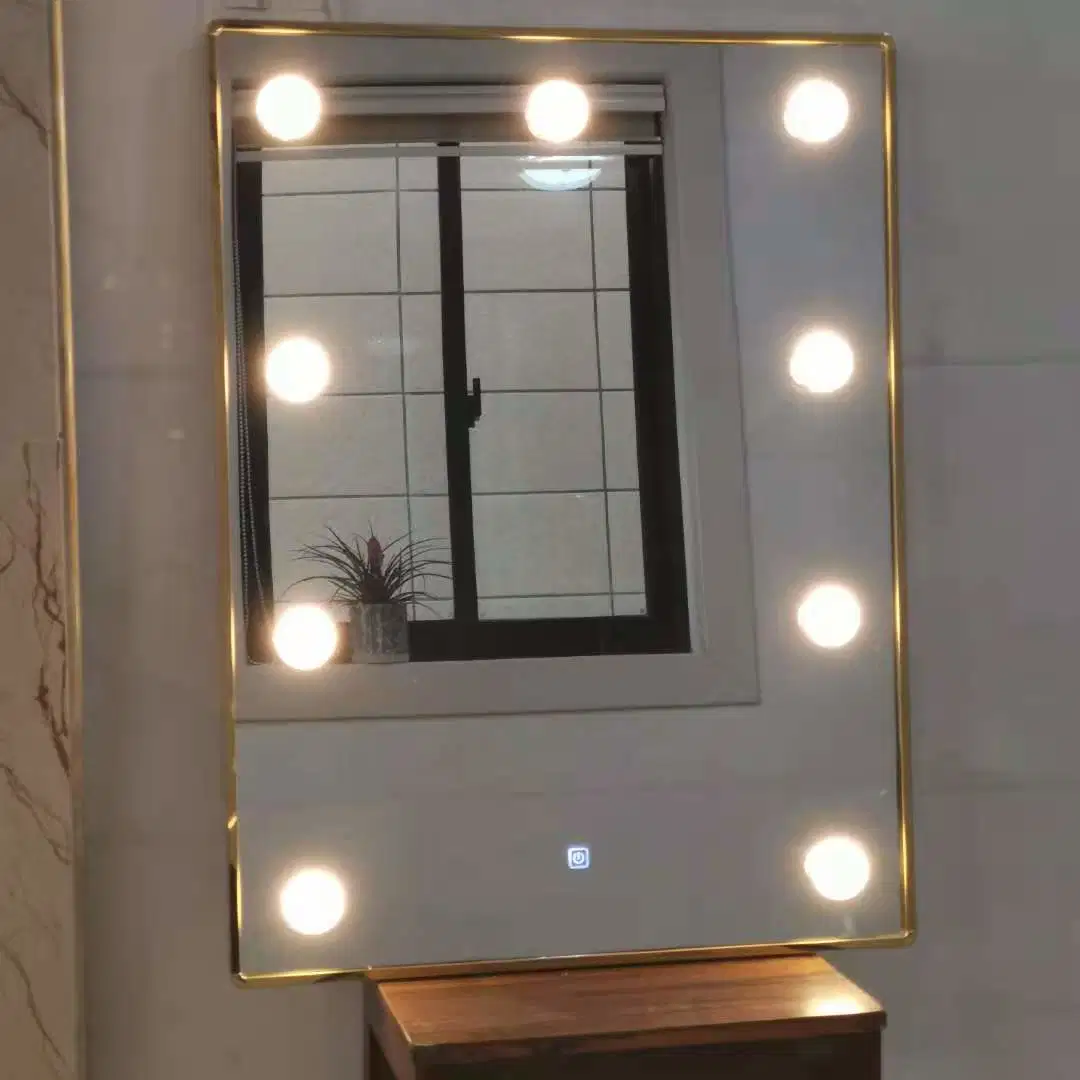 Bâti en métal miroir miroir de maquillage