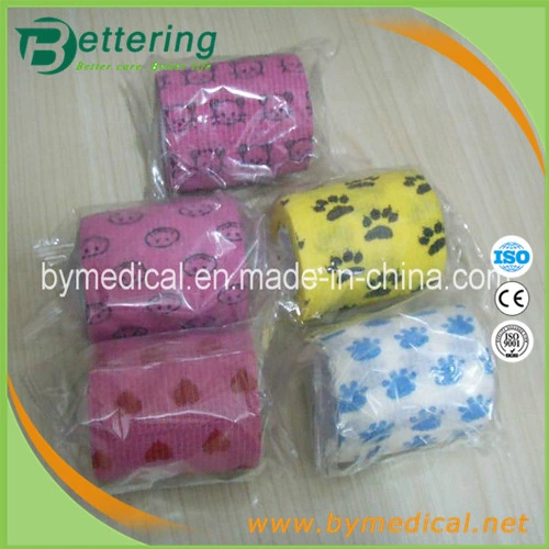 Medical Individual Packed Non Woven Self Adhesive Bandage