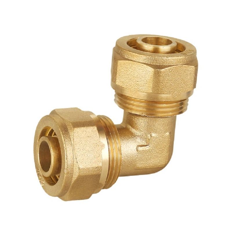 Brass Quick Connect Hose Fittings Wall Plate Elbow Fittings