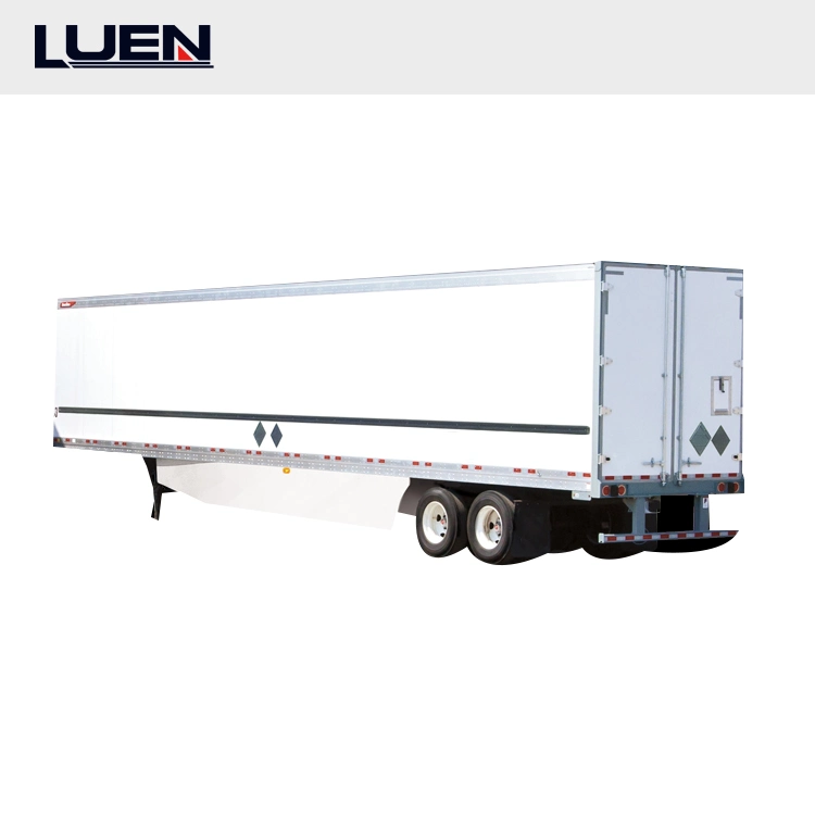 Luen Heavy Duty Aluminum Box Van Wing Open Semi Trailer