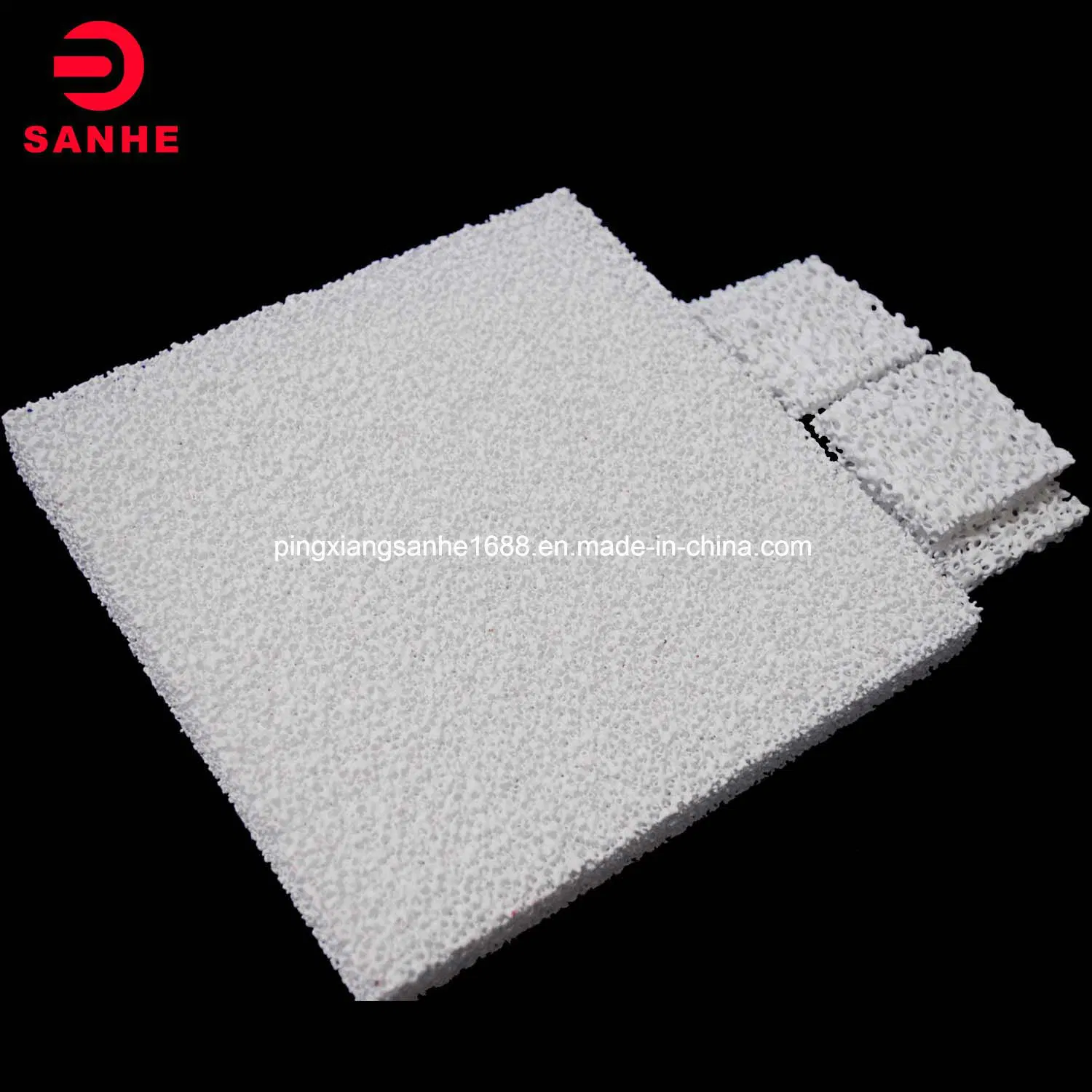 Round Foam Filter Silicon Carbide Ceramic Foam Filter