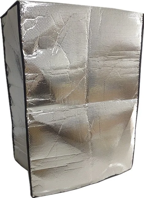 Aluminum Bubble Foil / EPE Foam Container Liner Custom Pallet Cover Insulated Blanket Cold Chain Bag Food Delivery Bag