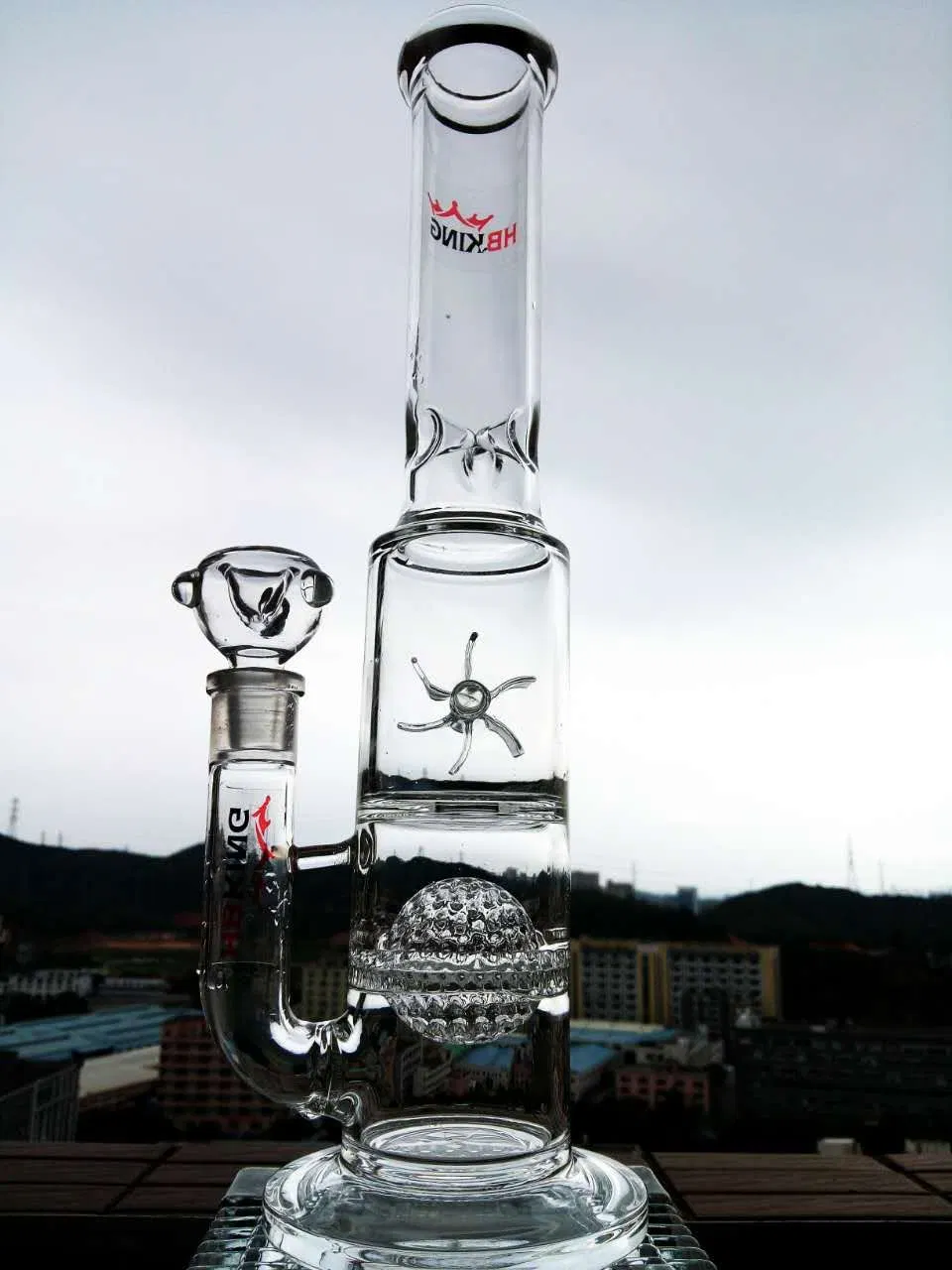 China Manufacturer New Heady DAB Rig Glass Water Pipe, Diamond Glass Wholesale/Supplier Recycler Glass Smoking Pipe