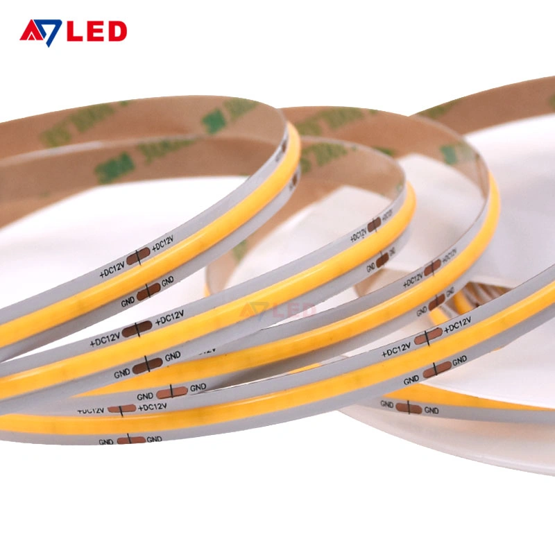 IP20/IP67 Durable Ceiling LED Strip Lights 12V DC Tape Light 320LEDs/M Flex Dimmable COB LED Strip Light for Bedroom Bathroom